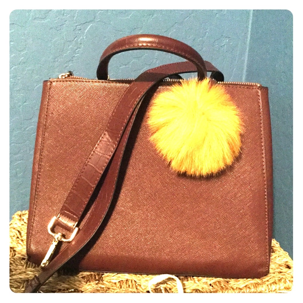 H&M burgundy tote